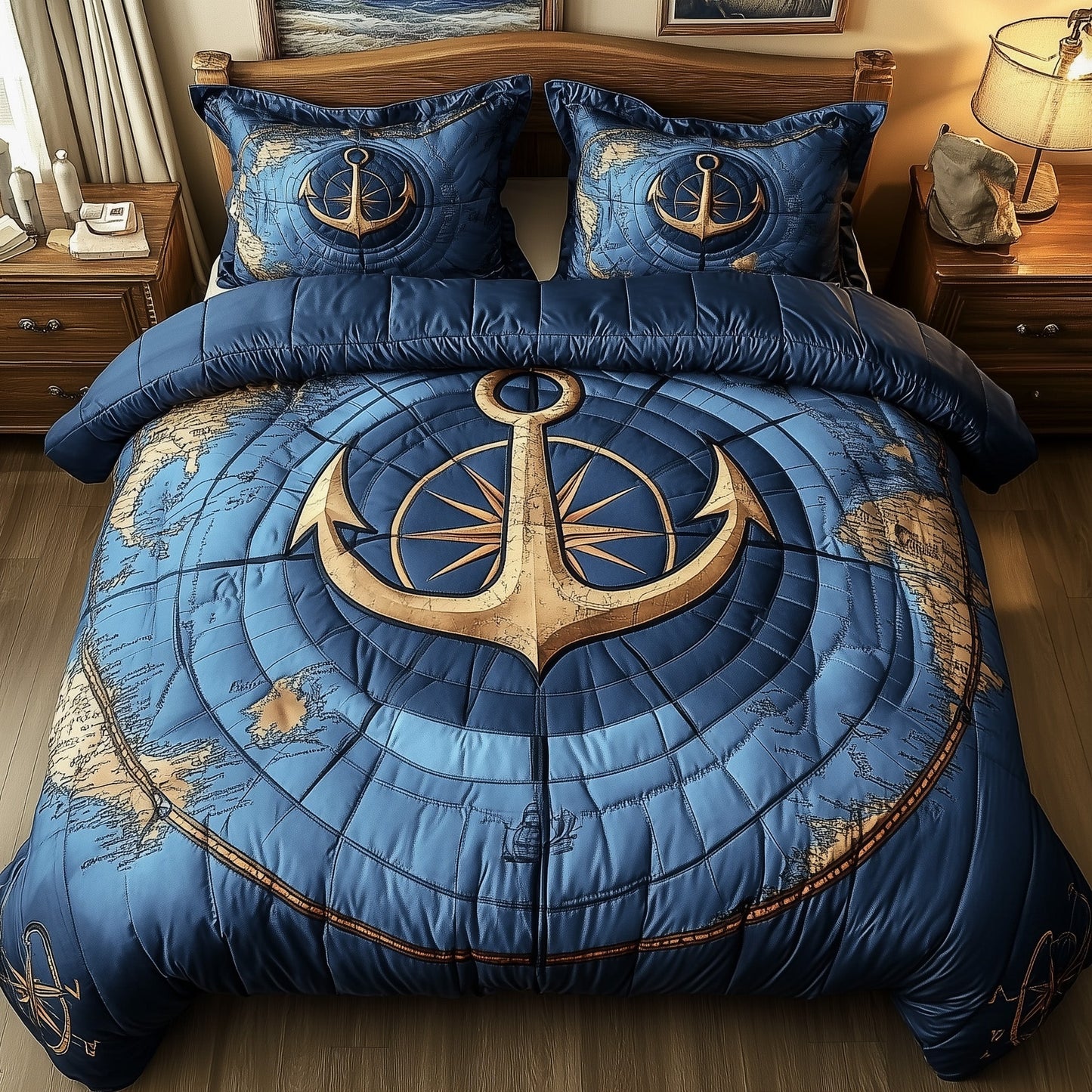 Nautical Anchor Duvet Cover Set GFTOTP7540