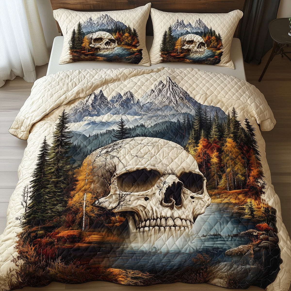 Forest Soul 3-Piece Quilted Bedding Set GFTOTP7557