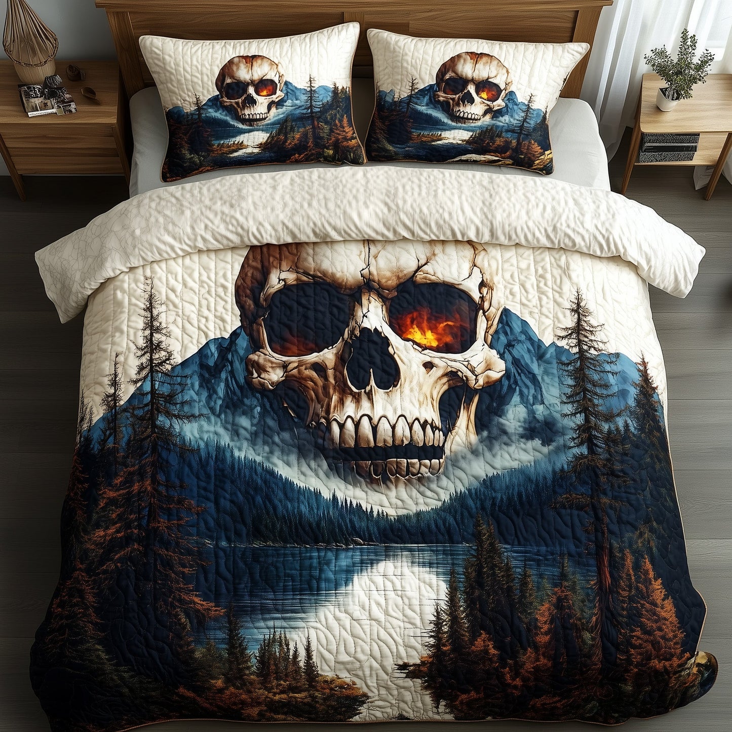 Forest Soul 3-Piece Quilted Bedding Set GFTOTP7564