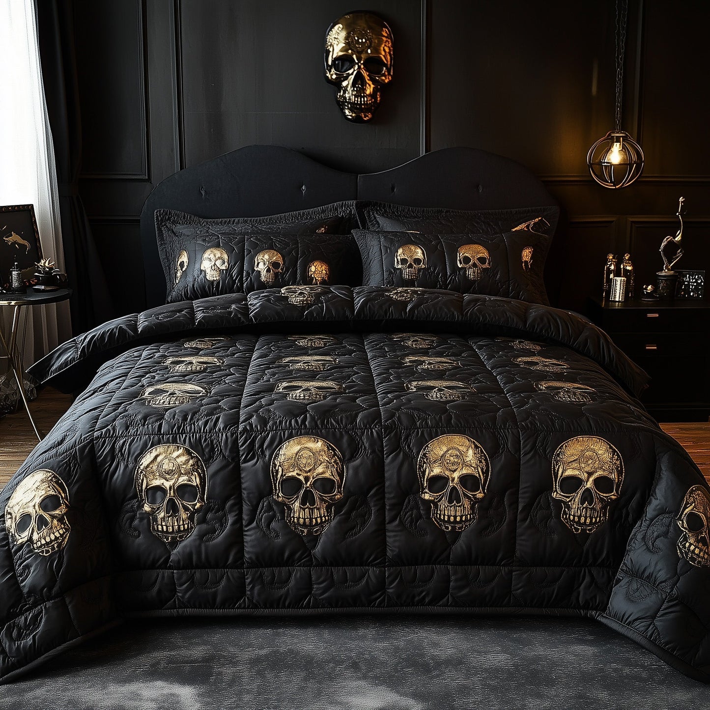Gothic Skull Duvet Cover Set GFTOTP7608
