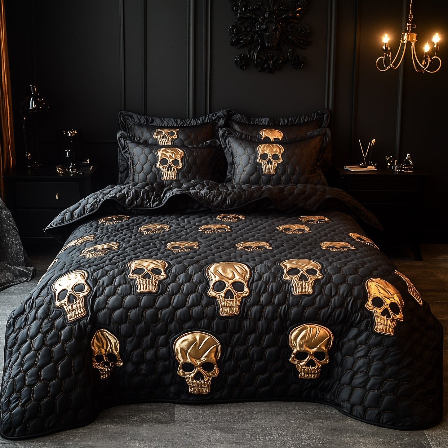 Gothic Skull Duvet Cover Set GFTOTP7611