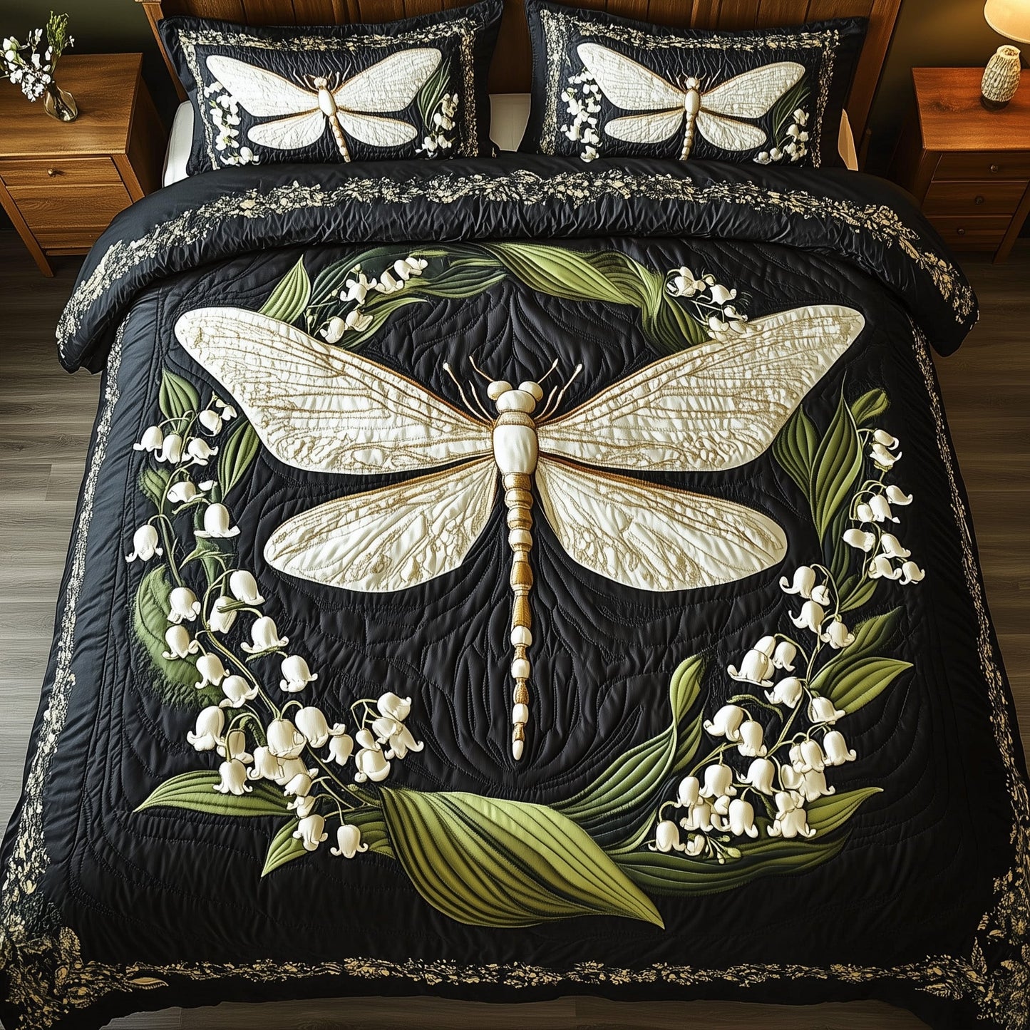 Whispers of the Valley 3-Piece Quilted Bedding Set GFTOTP7627