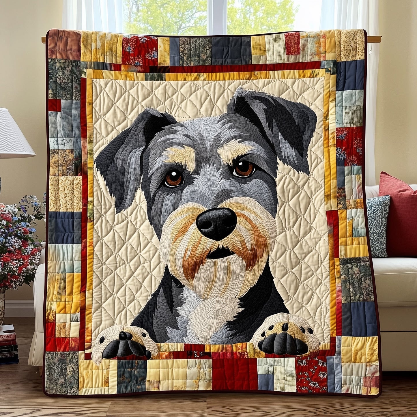 Schnauzer Quilted Blanket GFTOTP7802
