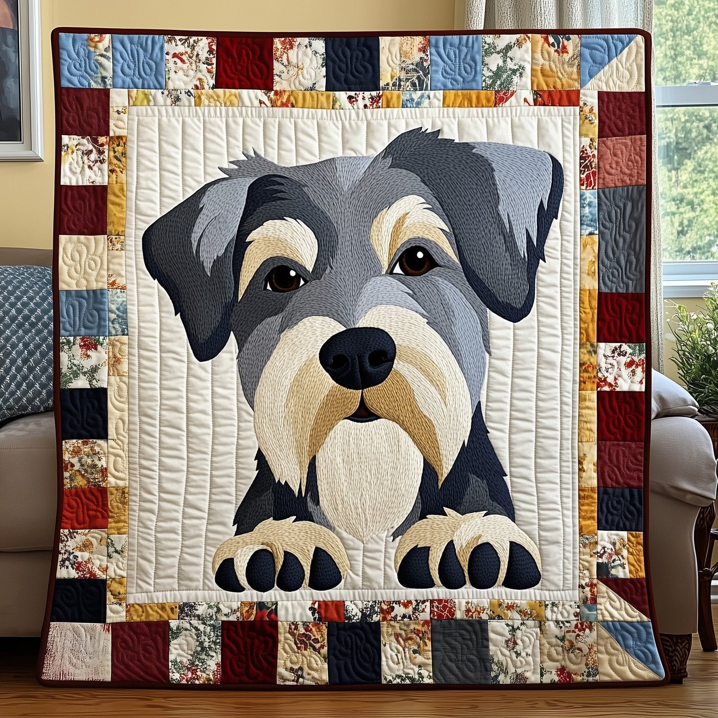 Schnauzer Quilted Blanket GFTOTP7803
