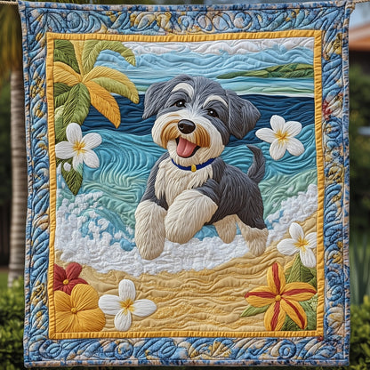 Summertime Schnauzer Quilted Blanket GFTOTP7808