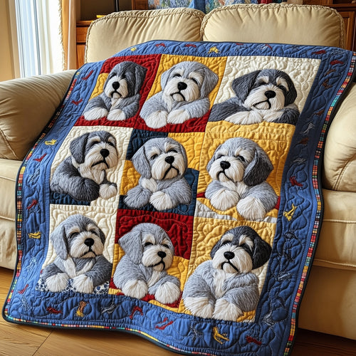Cuddly Schnauzer Dreams Quilted Blanket GFTOTP7814