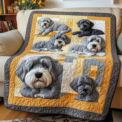 Cuddly Schnauzer Dreams Quilted Blanket GFTOTP7815
