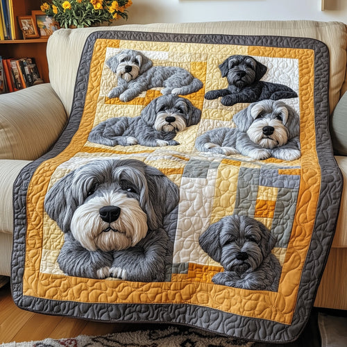Cuddly Schnauzer Dreams Quilted Blanket GFTOTP7815