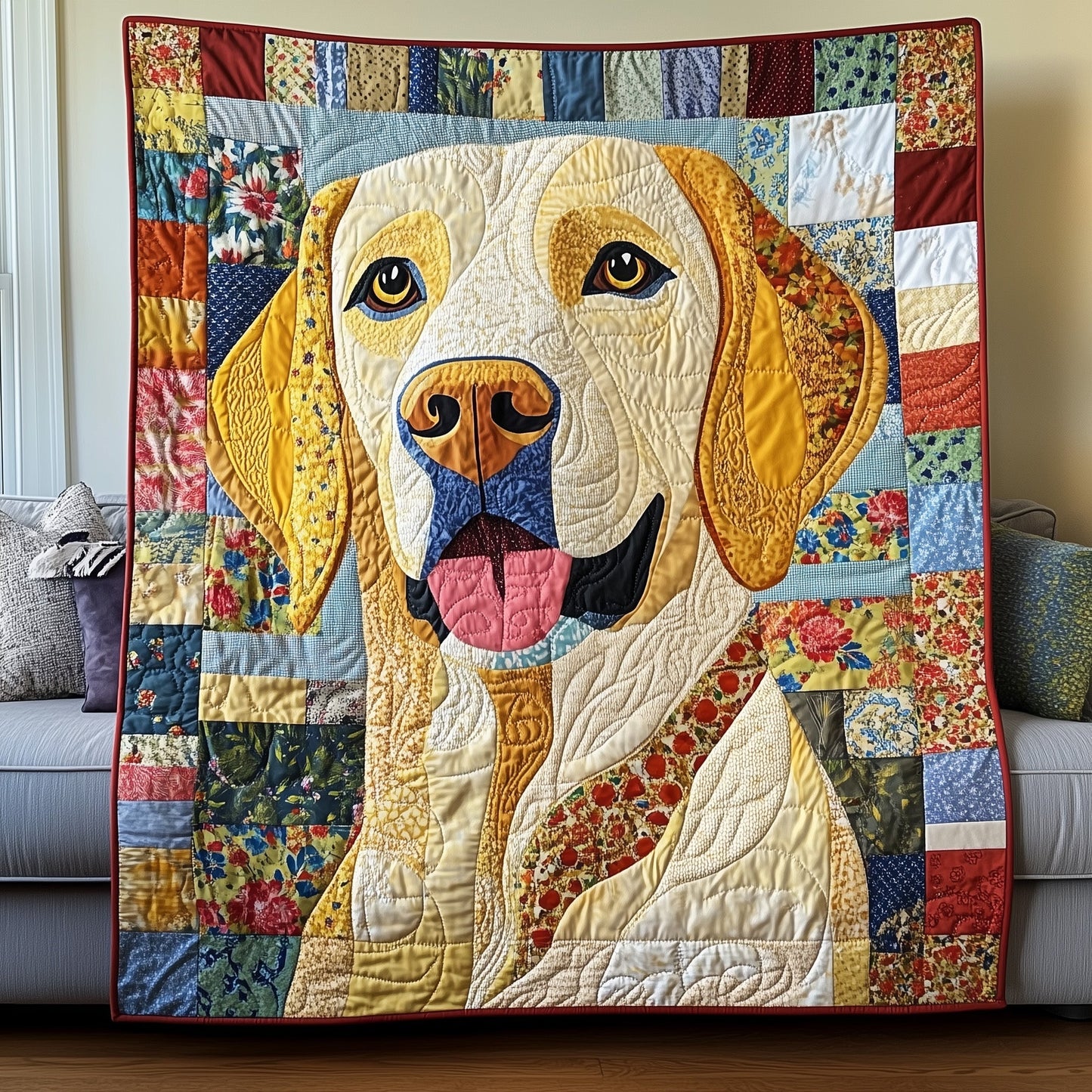 Lab Snuggles Quilted Blanket GFTOTP7817