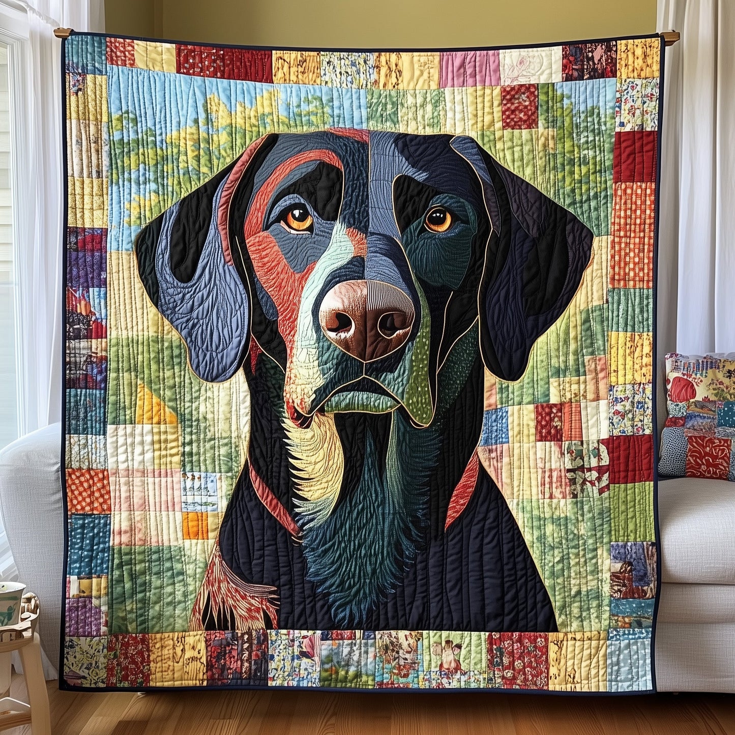 Lab Snuggles Quilted Blanket GFTOTP7824