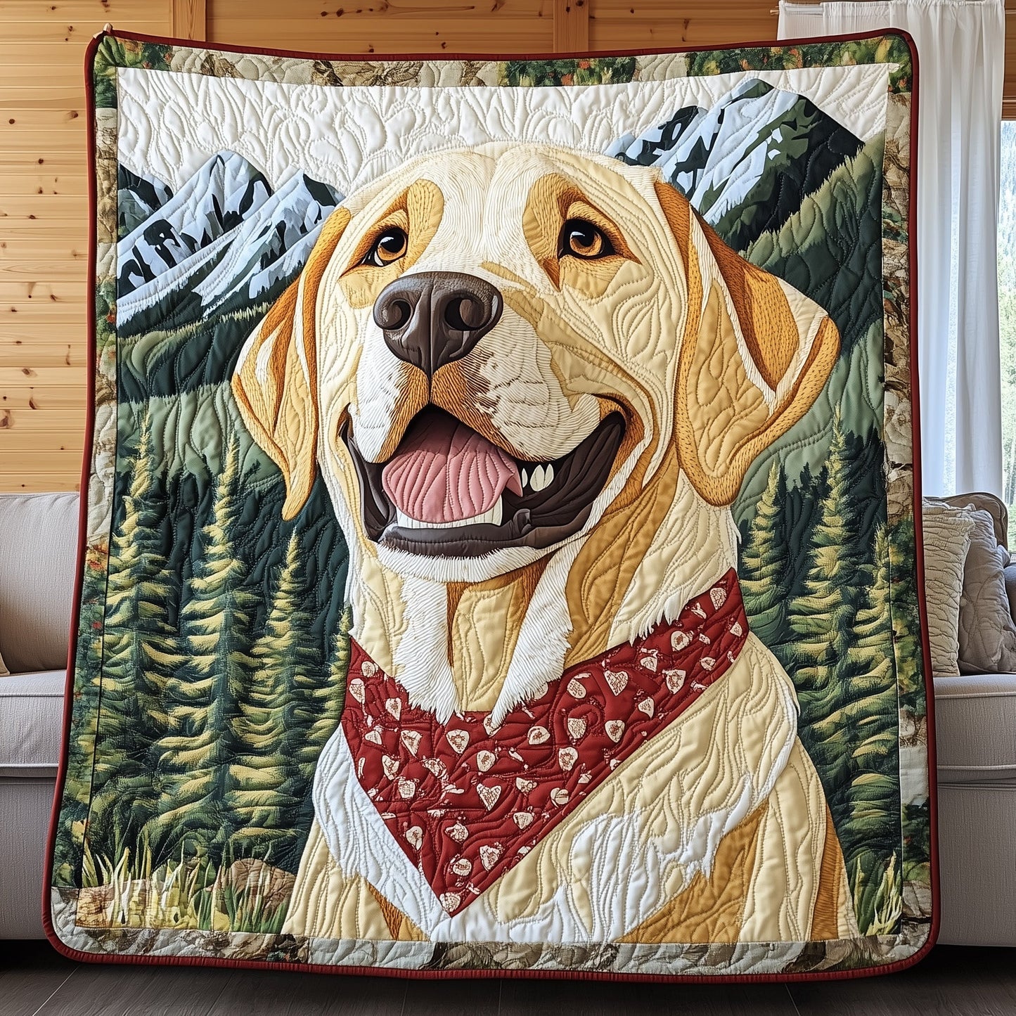 Lab Snuggles Quilted Blanket GFTOTP7826