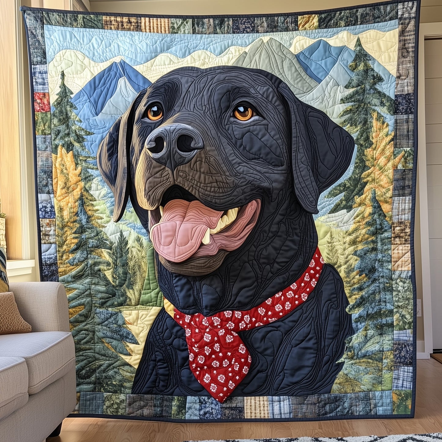 Lab Snuggles Quilted Blanket GFTOTP7829