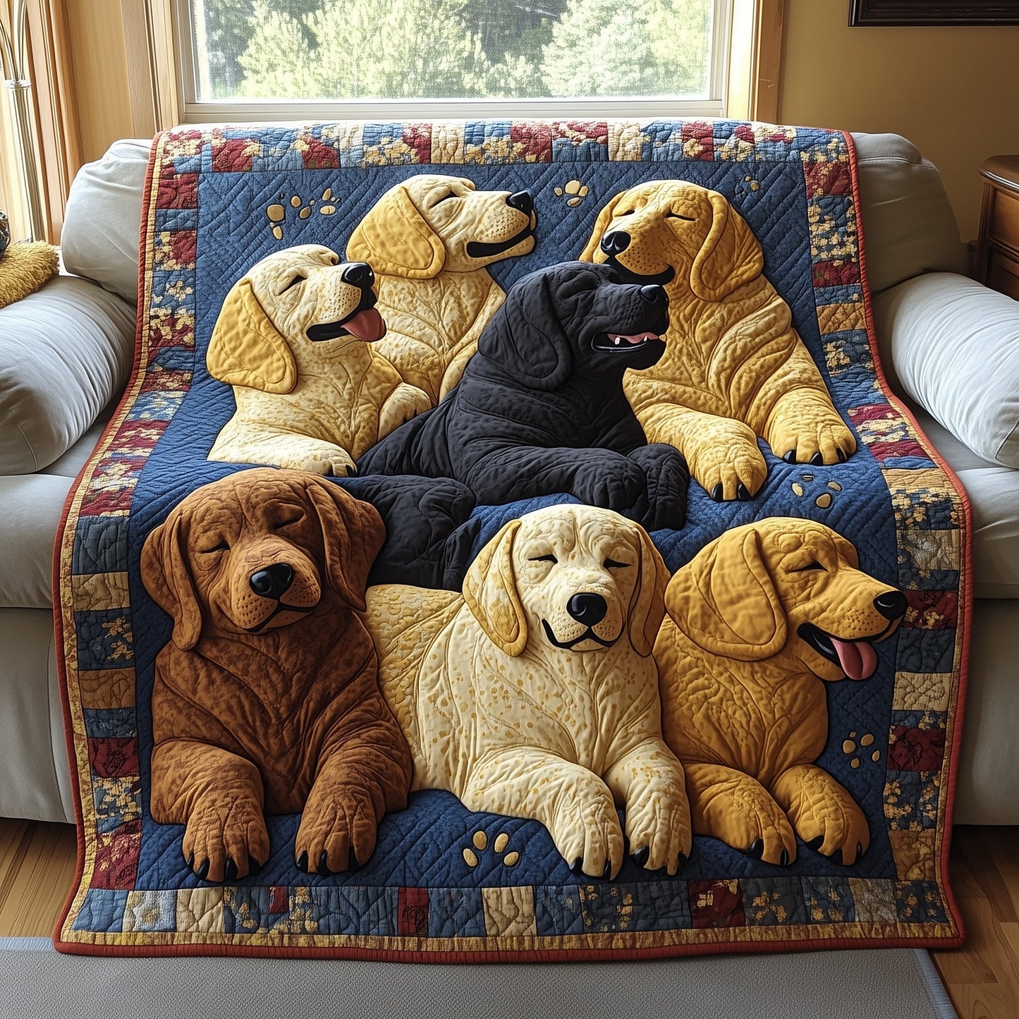 Dreaming Lab Snuggle Quilted Blanket GFTOTP7846