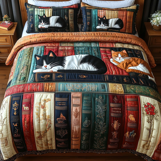Book Nook Cat Duvet Cover Set GFTOTP7860