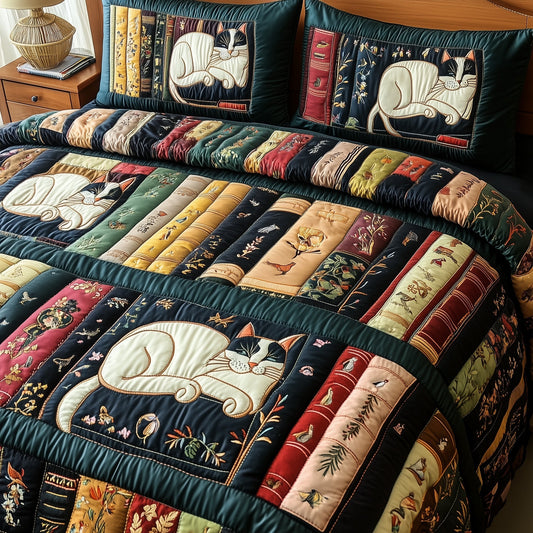 Book Nook Cat Duvet Cover Set GFTOTP7862