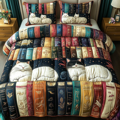 Book Nook Cat Duvet Cover Set GFTOTP7863