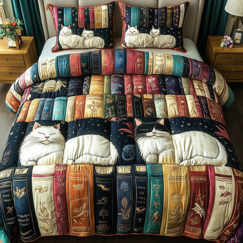 Book Nook Cat Duvet Cover Set GFTOTP7863