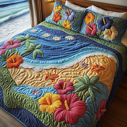 Hibiscus Shoreline Duvet Cover Set GFTOTP7883