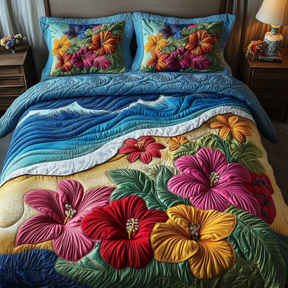 Hibiscus Shoreline Duvet Cover Set GFTOTP7885