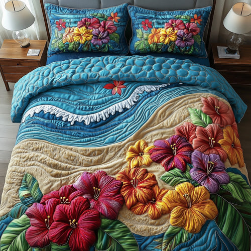 Hibiscus Shoreline Duvet Cover Set GFTOTP7888