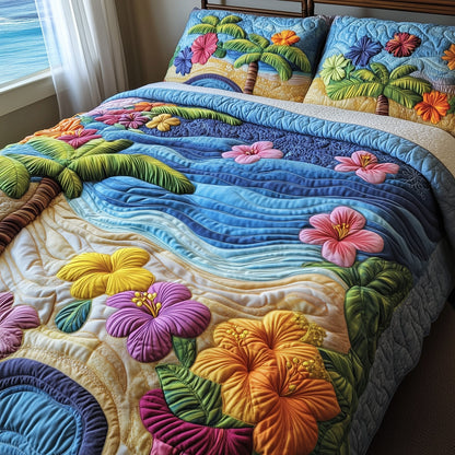 Hibiscus Shoreline Duvet Cover Set GFTOTP7889