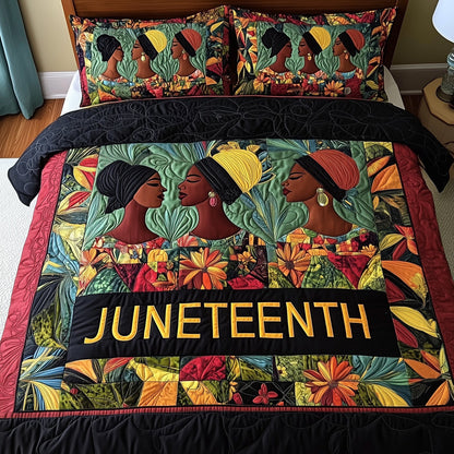 Juneteenth 3-Piece Quilted Bedding Set GFTOTP7936