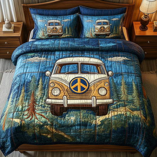 Retro Ride 3-Piece Quilted Bedding Set GFTOTP7994