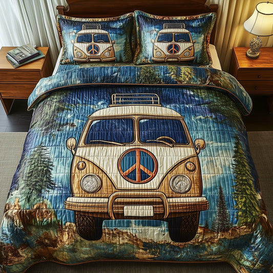 Retro Ride 3-Piece Quilted Bedding Set GFTOTP7996