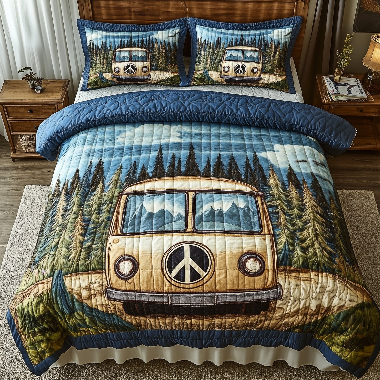 Retro Ride 3-Piece Quilted Bedding Set GFTOTP7999