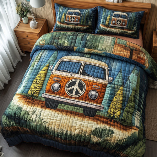 Retro Ride 3-Piece Quilted Bedding Set GFTOTP8000