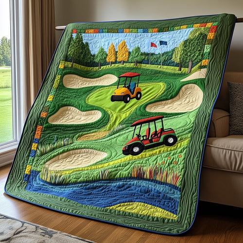 Golf Course Quilted Blanket GFTOTP8050