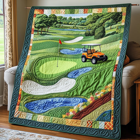 Golf Course Quilted Blanket GFTOTP8051