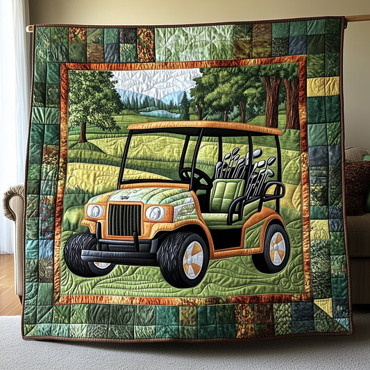 Golf Cart Quilted Blanket GFTOTP8055