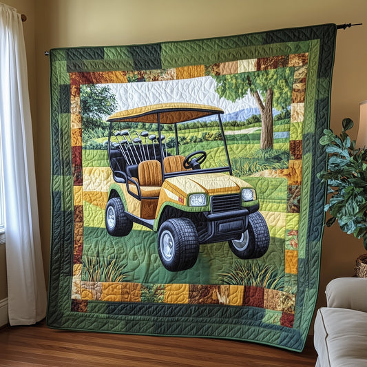 Golf Cart Quilted Blanket GFTOTP8056