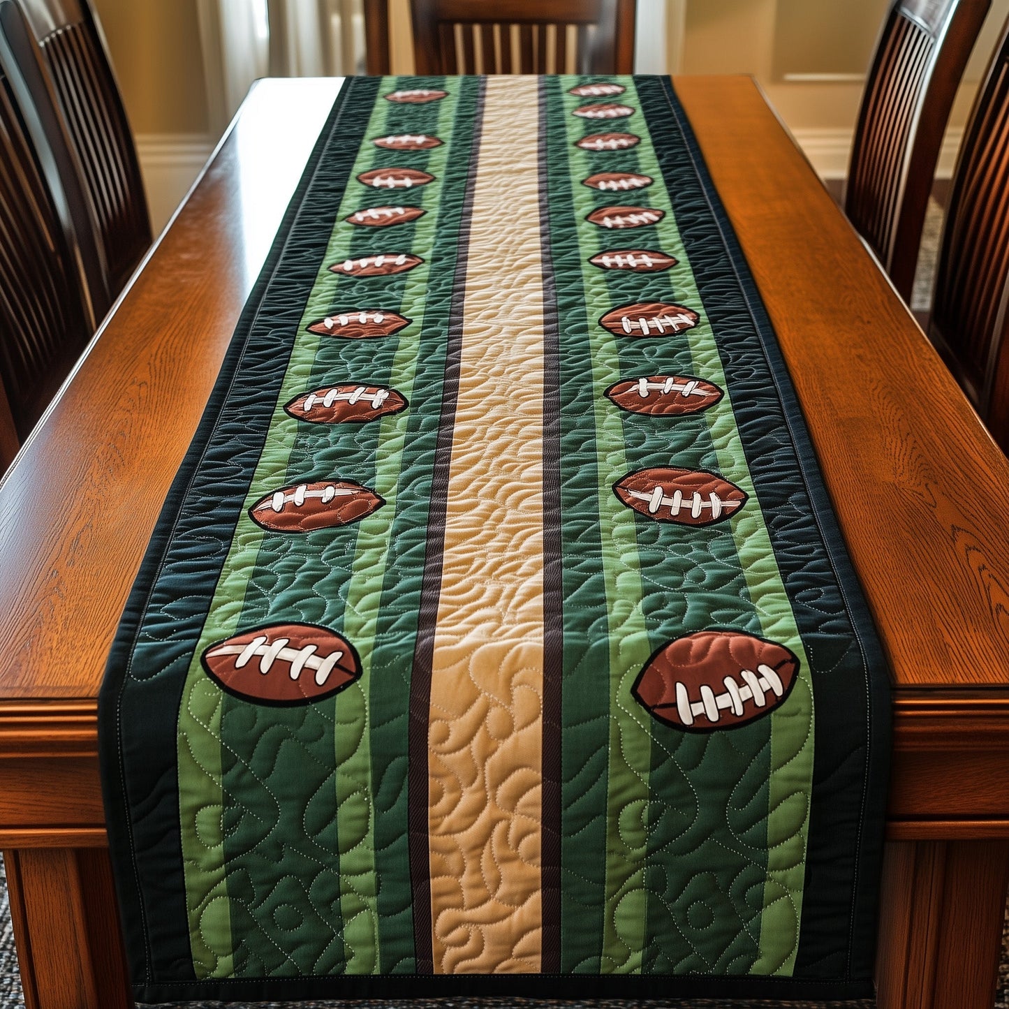 Gridiron Glory Quilted Table Runner GFTOTP8091