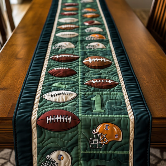 Gridiron Glory Quilted Table Runner GFTOTP8096