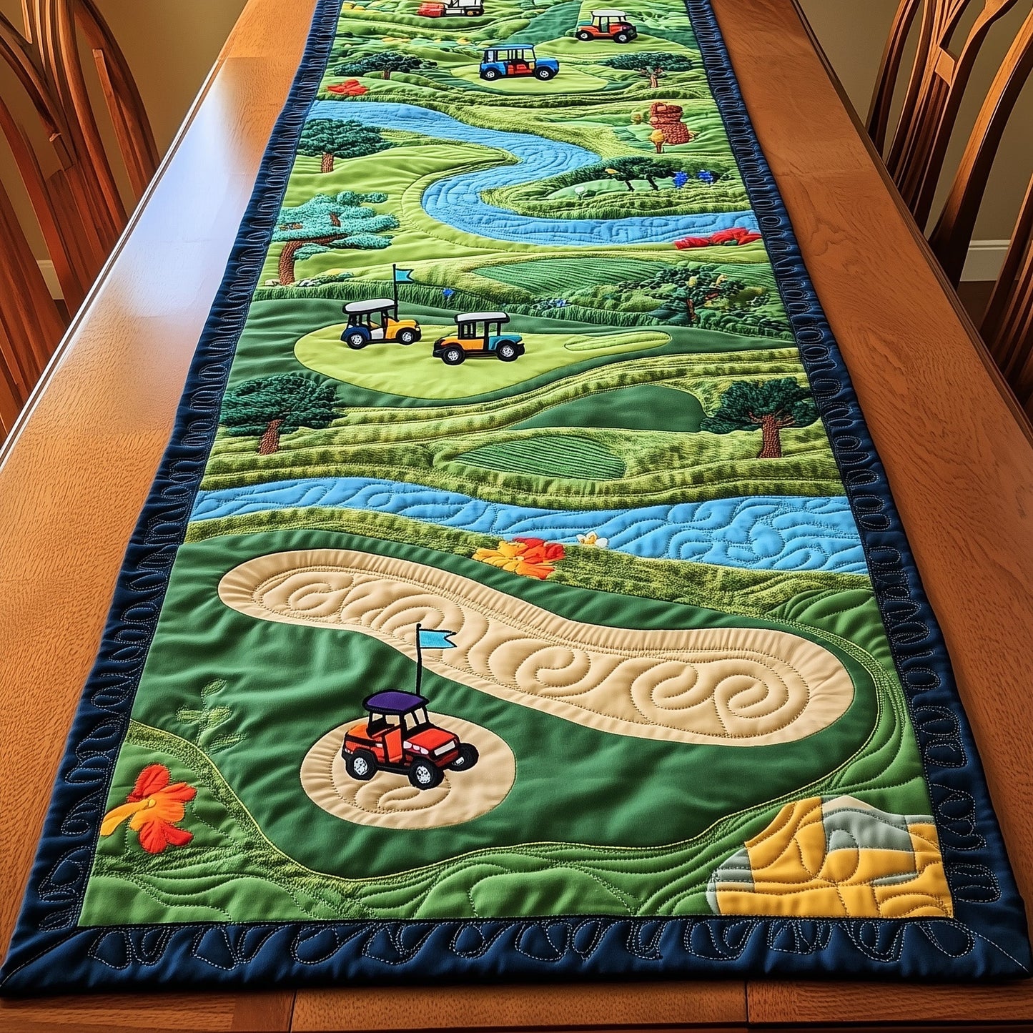 Golf Course Quilted Table Runner GFTOTP8105