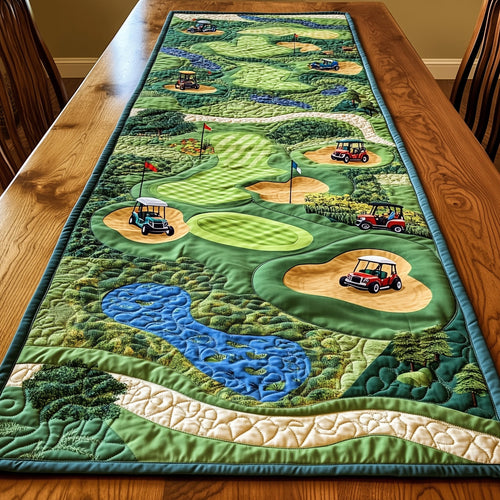 Golf Course Quilted Table Runner GFTOTP8108