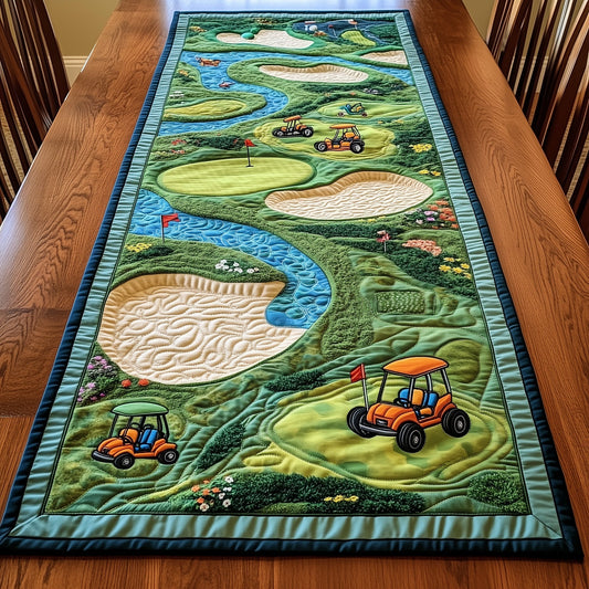 Golf Course Quilted Table Runner GFTOTP8109