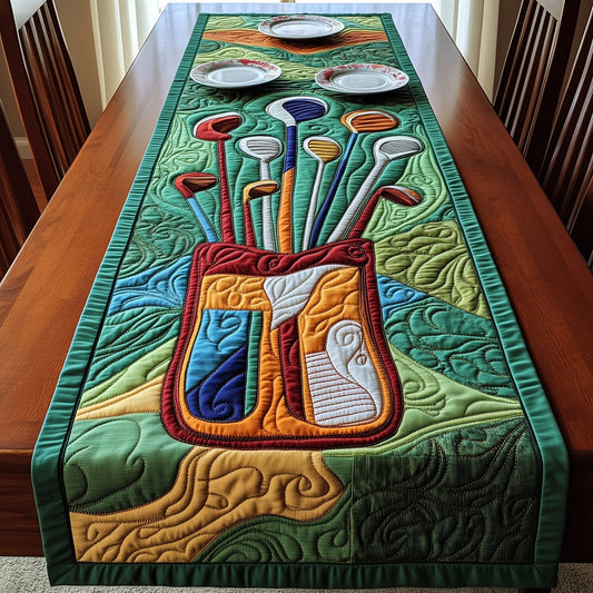 In the Golf Bag Quilted Table Runner GFTOTP8115
