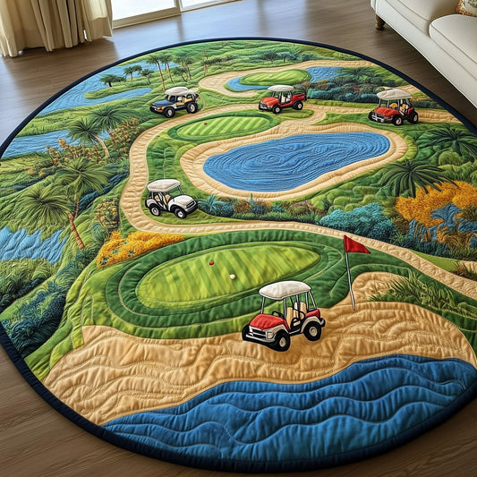 Golf Course Quilted Round Mat GFTOTP8165