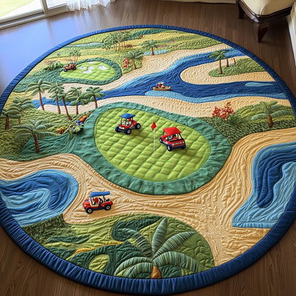 Golf Course Quilted Round Mat GFTOTP8166