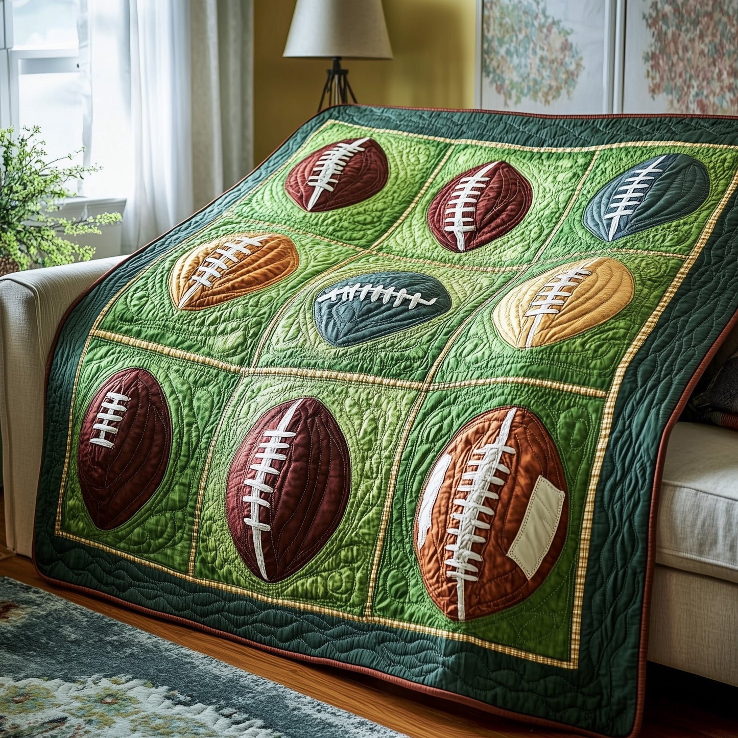 Gridiron Glory Quilted Blanket GFTOTP8170