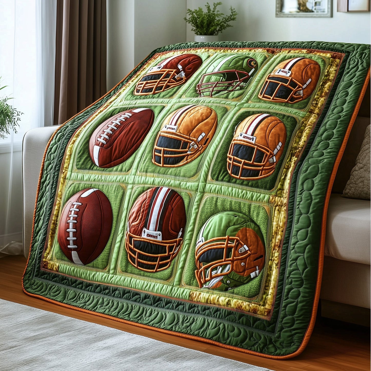 Gridiron Glory Quilted Blanket GFTOTP8171
