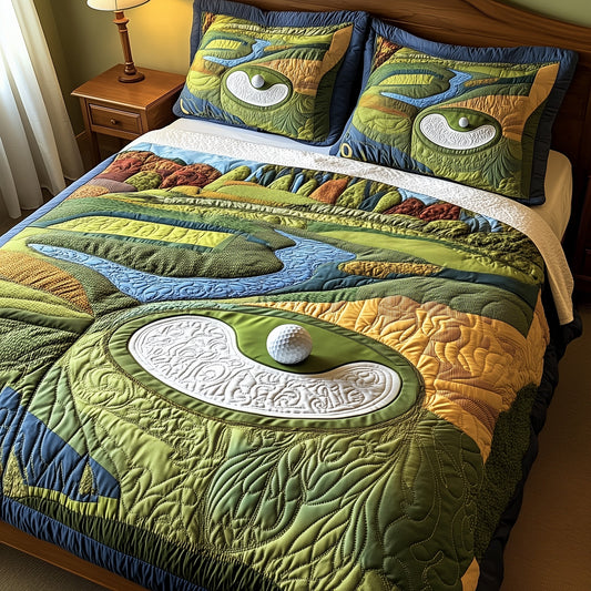 Tee Time 3-Piece Quilted Bedding Set GFTOTP8190