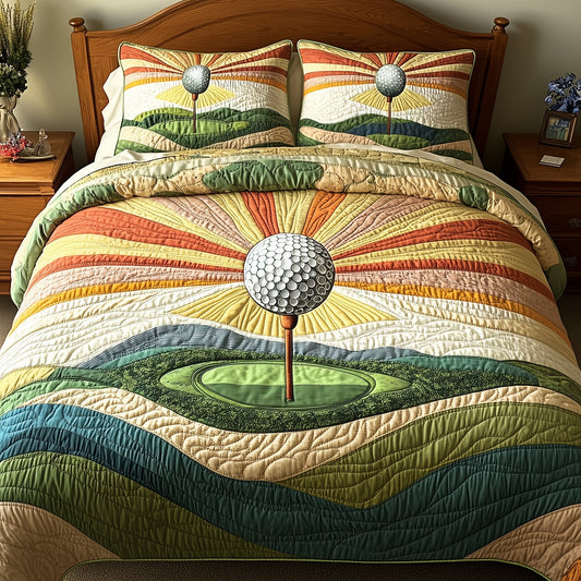Tee Time 3-Piece Quilted Bedding Set GFTOTP8191