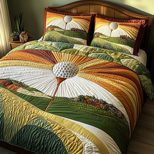 Tee Time 3-Piece Quilted Bedding Set GFTOTP8194