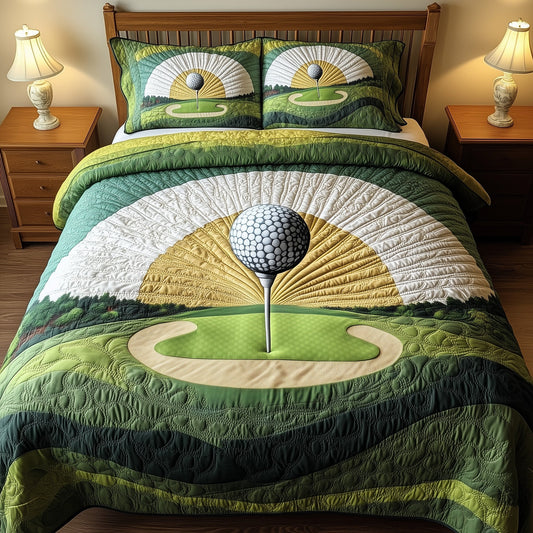 Tee Time 3-Piece Quilted Bedding Set GFTOTP8196