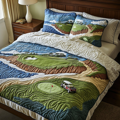 Coastal Fairway Retreat 3-Piece Quilted Bedding Set GFTOTP8235