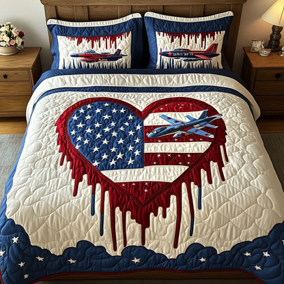 4th of July 3-Piece Quilted Bedding Set GFTOTP8251